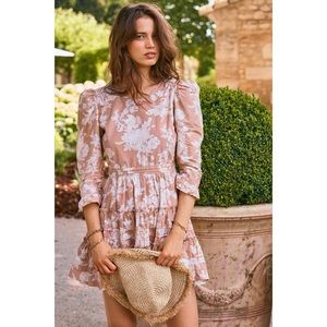LoveShackFancy Lienzo Mini Dress
